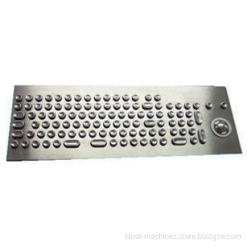 106 Keys Kiosk Metal Keyboard, Industrial Computer Keyboard Customized